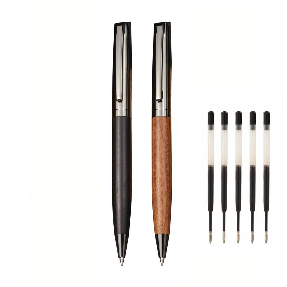 Luxury quality Wooden Metal Ballpoint Pen Medium Nib Use Business office School office stationery