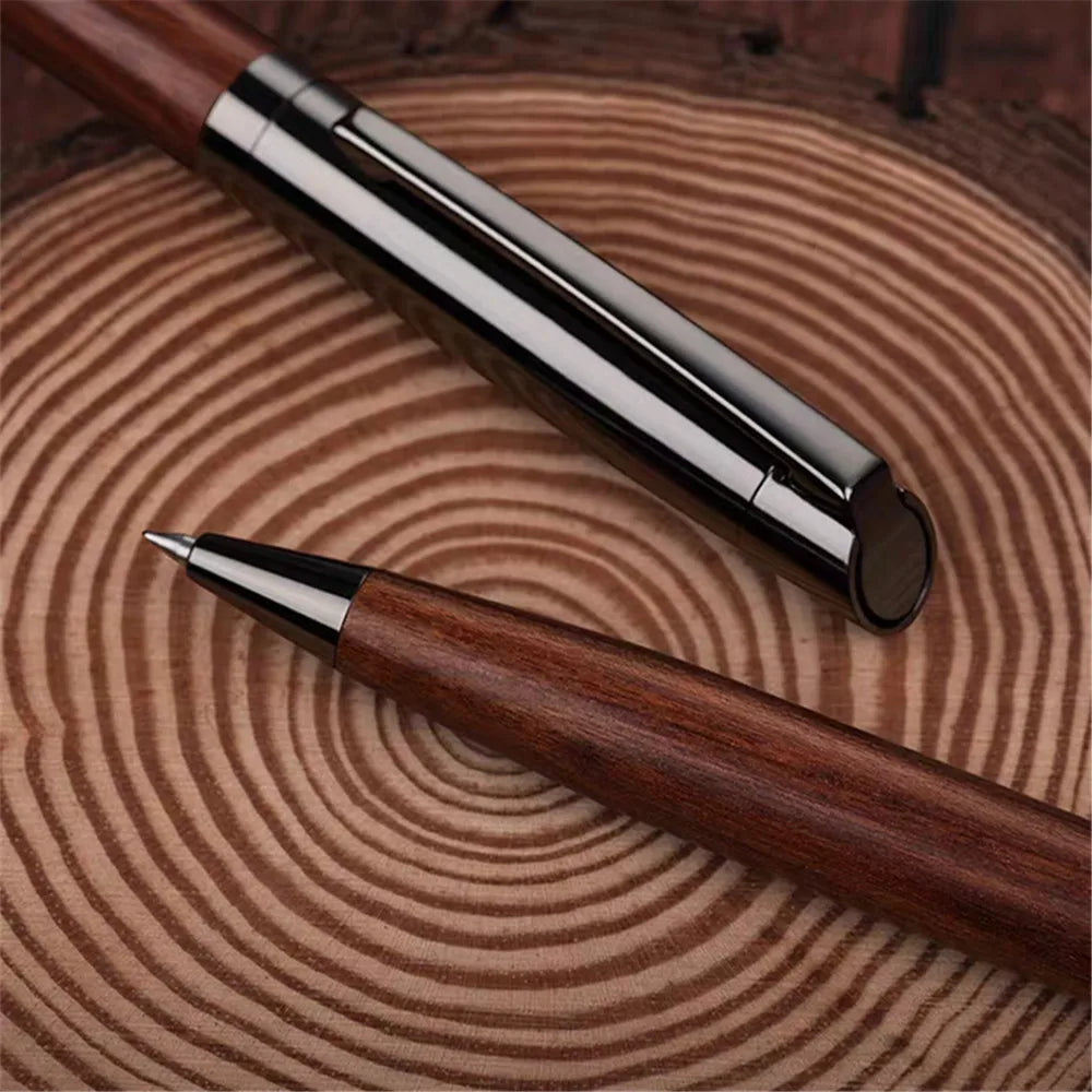 Luxury quality Wooden Metal Ballpoint Pen Medium Nib Use Business office School office stationery