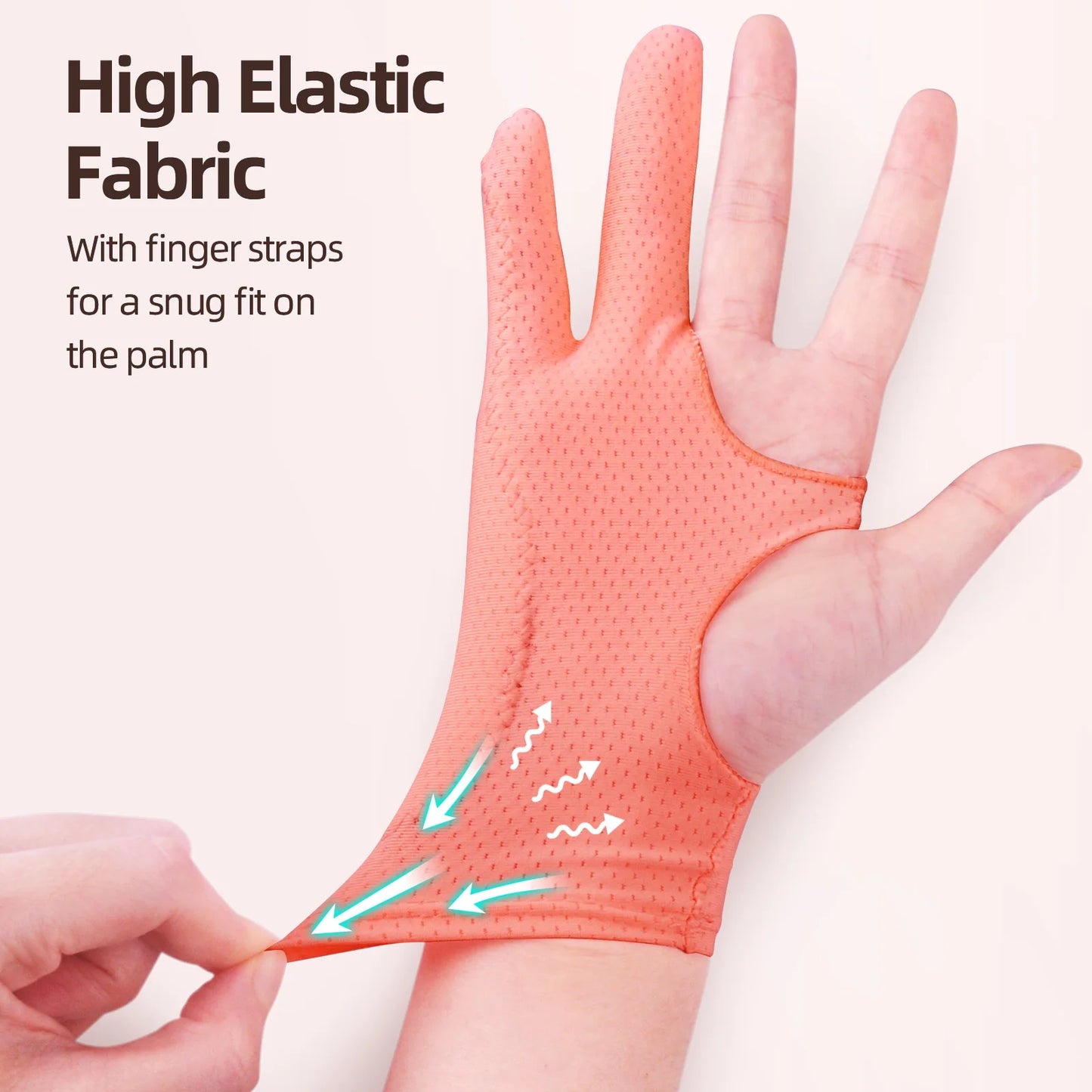 Smudge Gaurd Artist Glove - 2 Finger