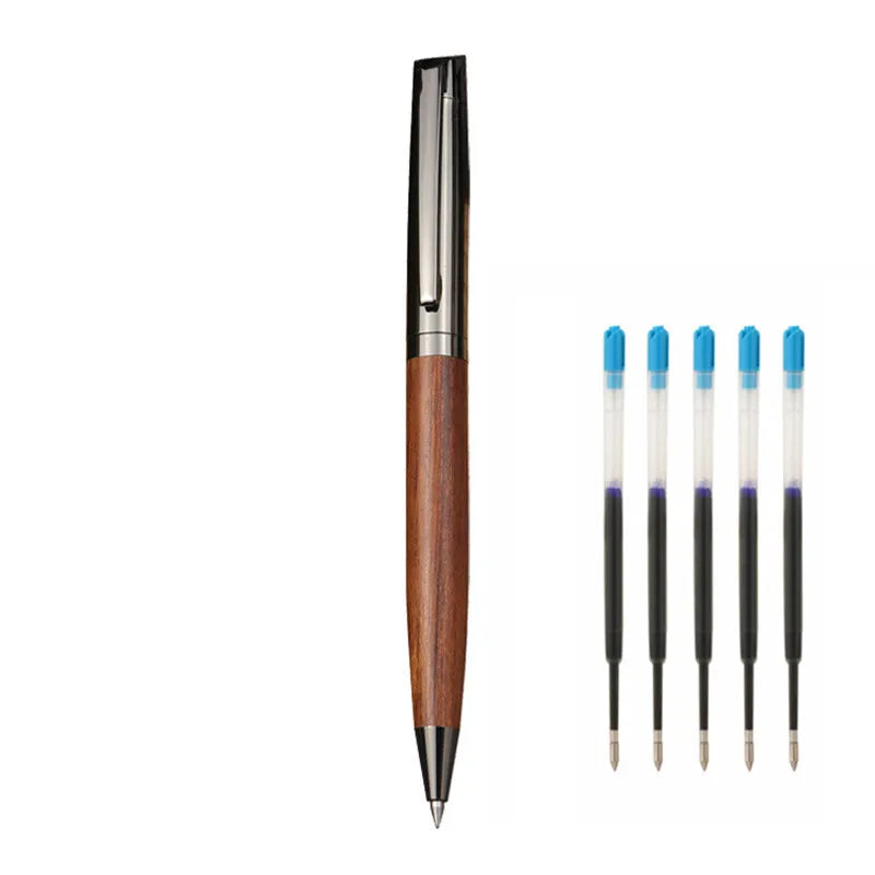 Luxury quality Wooden Metal Ballpoint Pen  Medium Nib  Use Business office School office stationery
