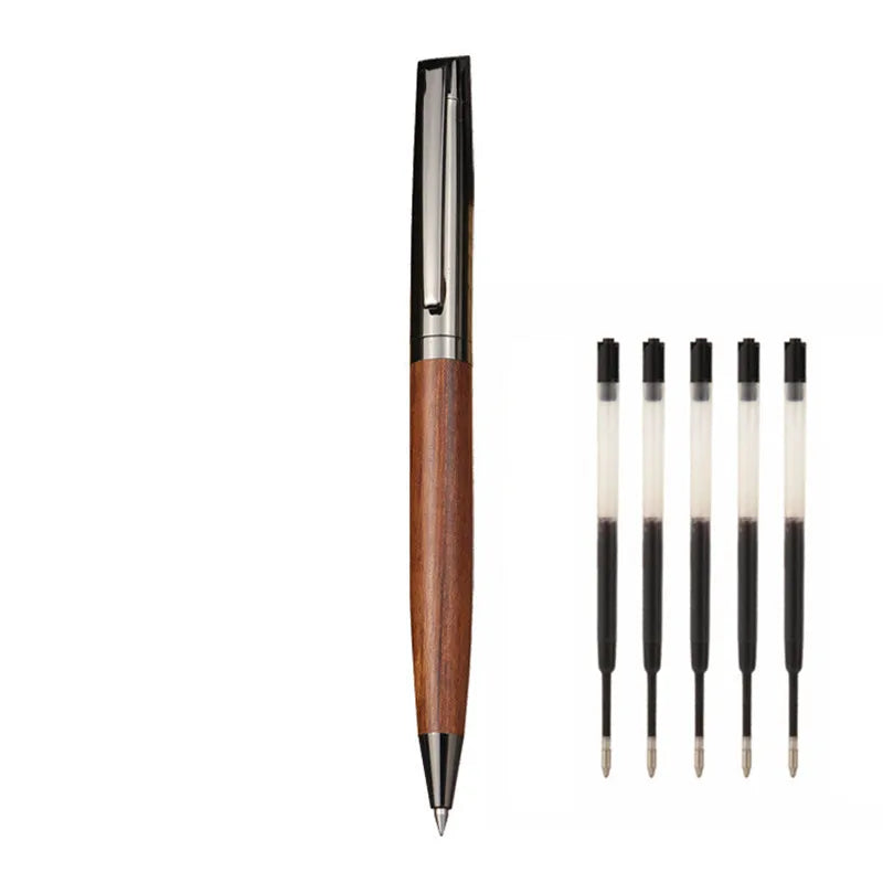 Luxury quality Wooden Metal Ballpoint Pen  Medium Nib  Use Business office School office stationery